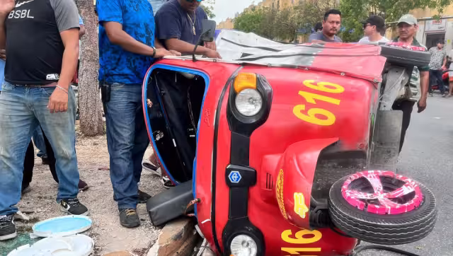 El prestador de servicios tuvo que ser ingresado en el Hospital General de Cancún