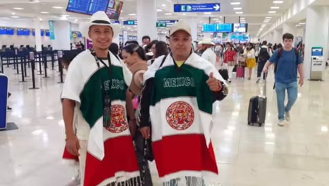 Los jóvenes se dijeron felices de pasar unos días de diversión en el Caribe Mexicano, pese a los inconvenientes del ingreso.