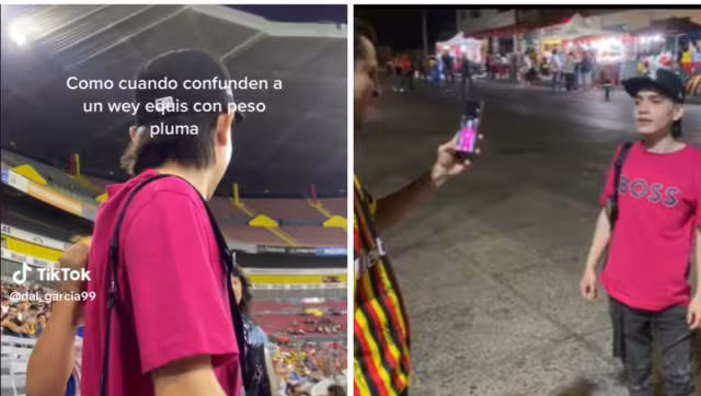 El joven se tomó fotos con los fanáticos para no romper su ilusión