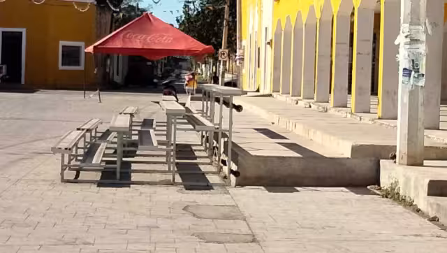 Además de que no han retirado el ceibo que desde el mes de diciembre fue sembrado en la explanada municipal