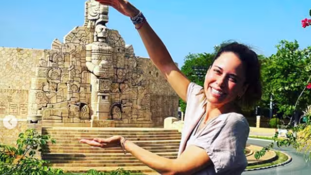 Ana Claudia Talancón visitó el parque dedicado a Pedro Infante