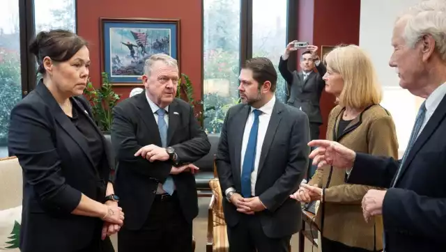 Se llevó a cabo una reunión en el Capitolio, donde funcionarios de Dinamarca y Groenlandia se reúnen con legisladores del Caucus Ártico