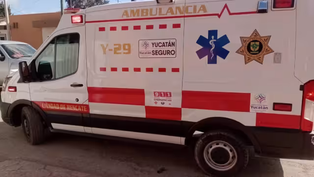 El menor fue trasladado a un hospital en Mérida