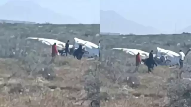 A decir de la publicación, la causa del desplome fueron los fuertes vientos,