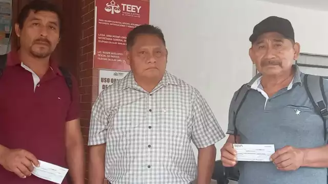 Los auxiliares fueron acompañados por el asesor jurídico, Filiberto Arjona Canul