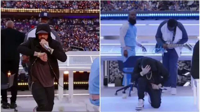El medio tiempo del Super Bowl estuvo lleno de grandes sorpresas, pues reunió a las leyendas del hip-hop, donde el más esperado de la noche fue el rapero Eminem