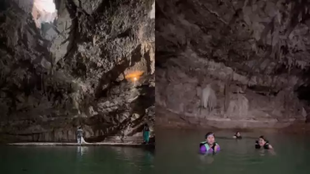 La turista cantó el Ave María a la pareja durante su sesión de fotos