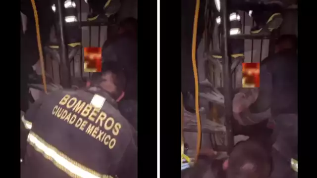 Tras el rescate fue atendido por los paramédicos