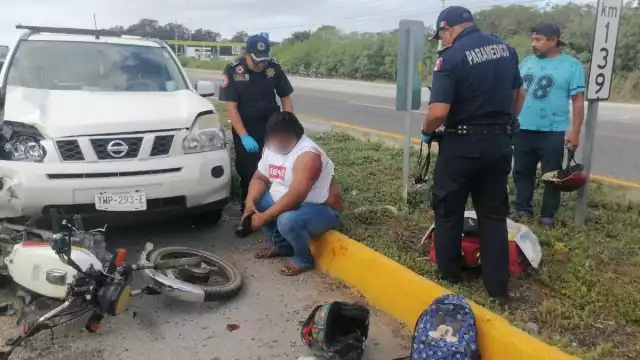 Al lugar llegó la policía municipal y la Guardia Nacional para tomar conocimiento del accidente