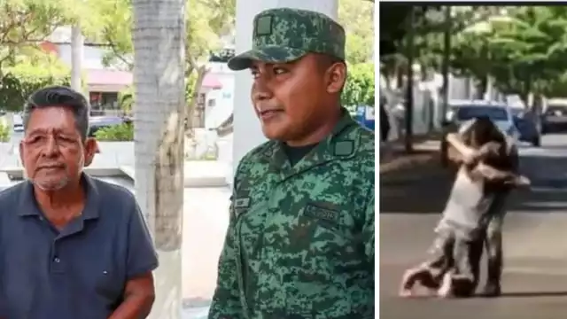 El soldado también resultó con picaduras de abeja