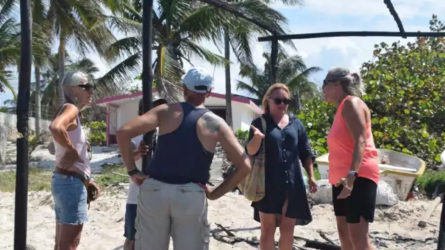 La palapa fue quemada en Chelem