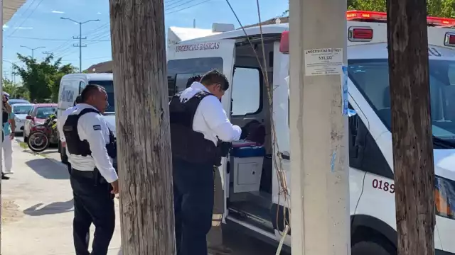 La víctima fue atendida por paramédicos