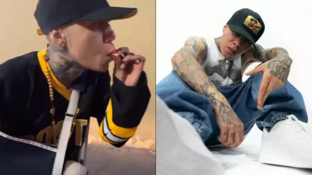 El cantante Santa Fe Klan compartió una historia en su Instagram donde se nota herido