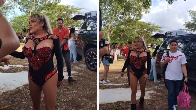 Wendy Guevara estuvo con el Team Infierno en la Feria Xmatkuil 2023