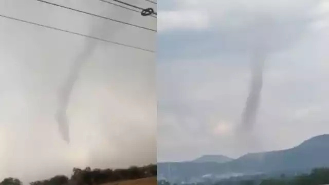 Los tornados fueron considerados inofensivos pero que causan daños materiales