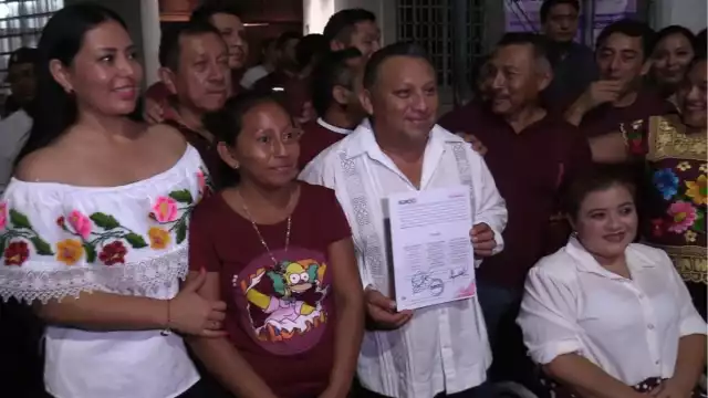 Erik Borges Yam es oficialmente el candidato de Morena en José María Morelos