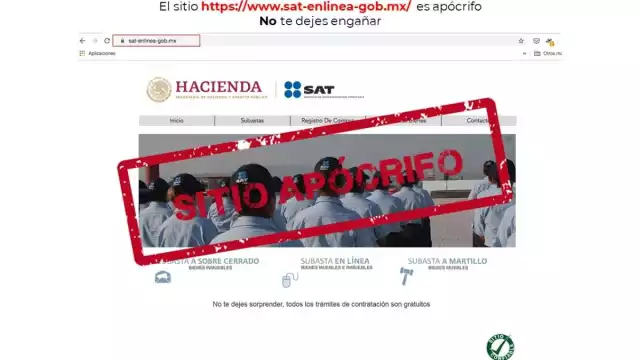 El SAT advirtió a los contribuyentes de sitios falsos