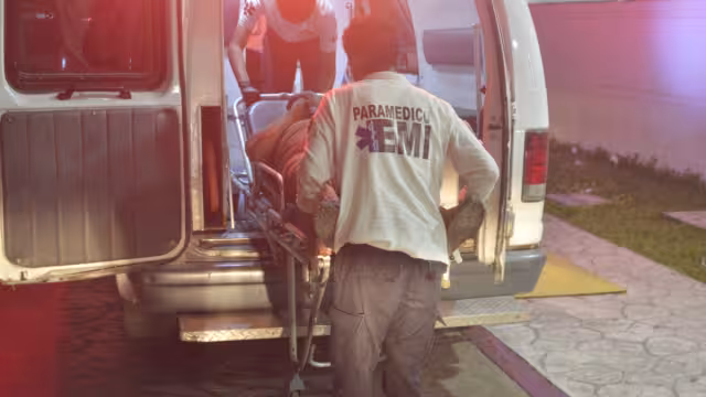 El herido fue trasladado al Hospital Jesús Kumate Rodríguez