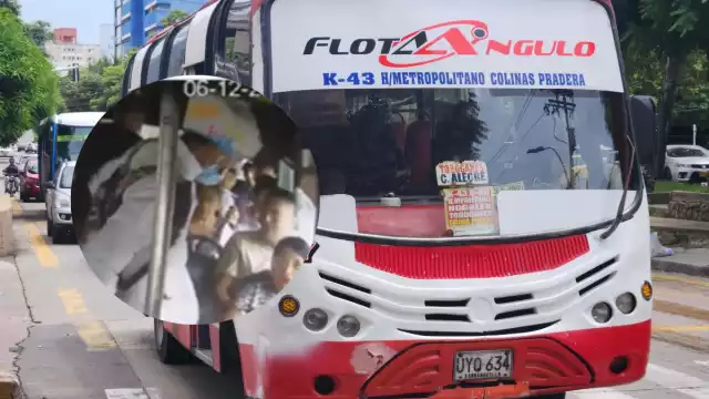 Los ladrones amenanaron a los pasajeros con una pistola y un cuchillo