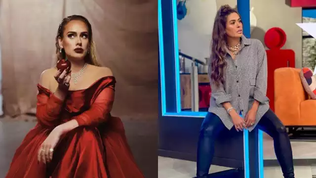 Adele asistió a un juego de la NBA donde se dejó ver maquillada y arreglada de tal forma que los usuarios de Twitter compararon el físico de la cantante con Galilea Montijo
