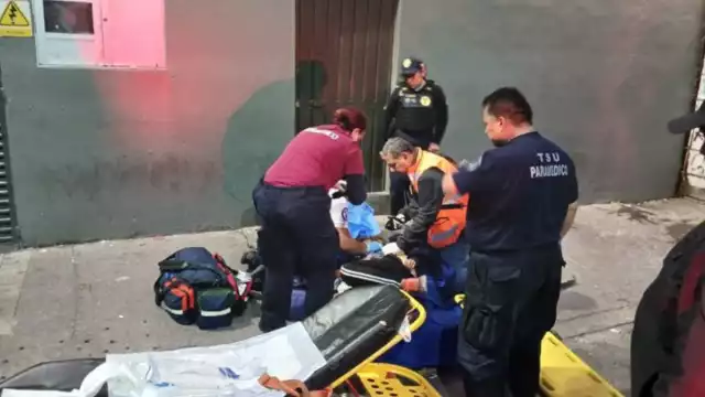 La madre y el bebé fueron trasladados a un hospital