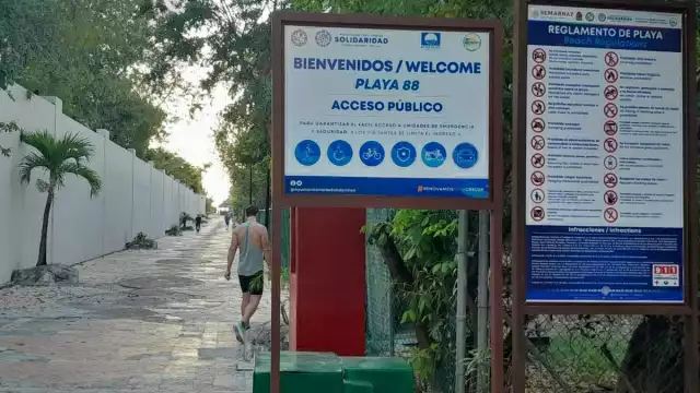 Este proceso es para evitar que lleven botellas de vidrio u otro artículo que pudiera generar algún problema en el litoral.