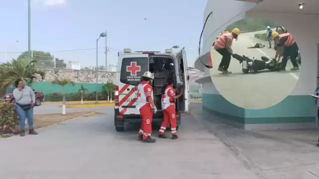 El herido fue auxiliado por trabajadores del Tren Maya