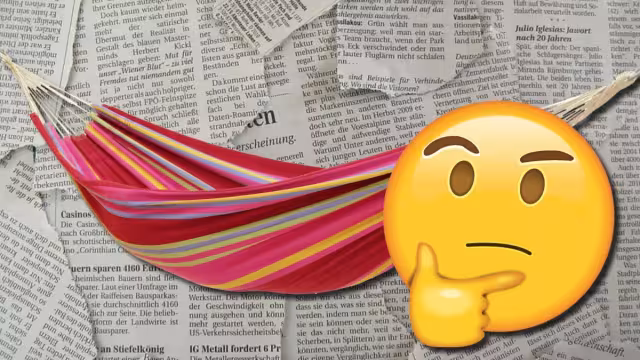 Se desconoce de dónde surgió poner periódico bajo la hamaca cuando hace frío