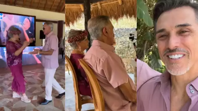 Sergio Mayer compartió el momento a través de sus redes sociales