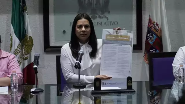 Durante el anuncio se contó con la presencia de la presidenta del Colegio de Enfermería de Campeche