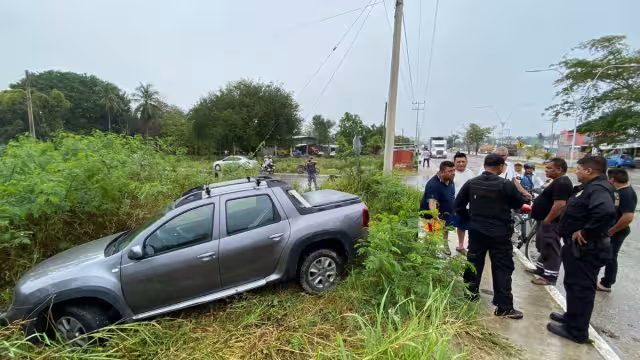 El hombre no sufrió lesiones