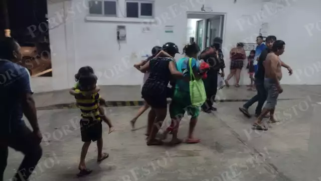 Fueron trasladados al nosocomio a dos adultos y dos menores que se encontraban intoxicados por inhalación de humo que se desprendía de un generador de energía eléctrica