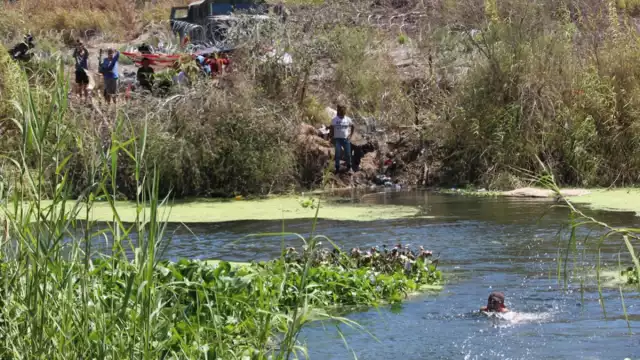 El grupo de migrantes eran siete adultos y ocho niños