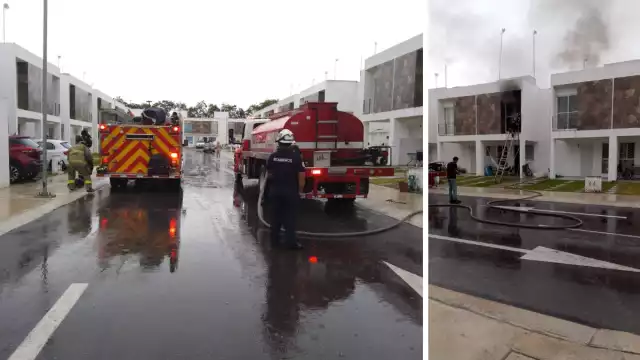 No se registraron más que perdidas materiales en el incendio