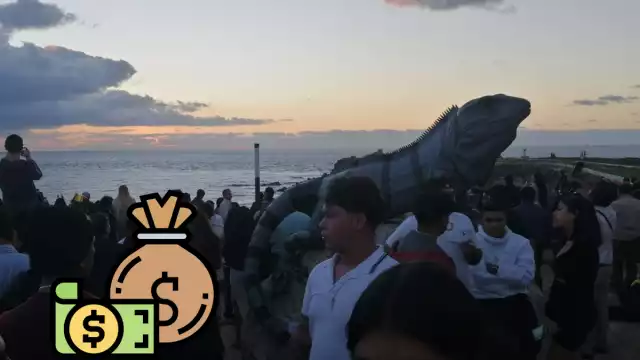 El astro rey mostró sus primeros rayos cuatro minutos después de lo previsto, a las 7:29 horas. Las nubes impidieron la vista al principio