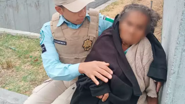La abuelita no resistió el frío que hace en la Ciudad de México