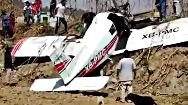 Se presume que la avioneta es de una escuela de aviación