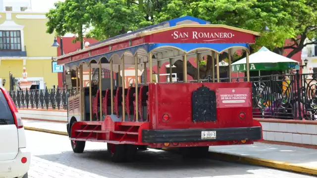 Los tranvías en Campeche recorren cinco rutas