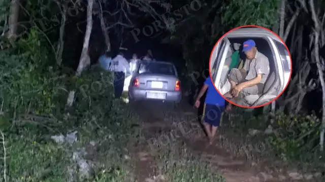 Un adulto mayor de 72 años se desorientó mientras conducía y entró con su vehículo al monte en Nunkiní.