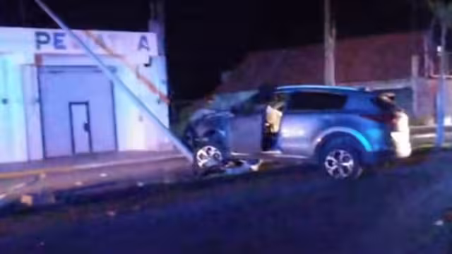 Chofer del vehículo se encontraba al parecer en estado inconsciente