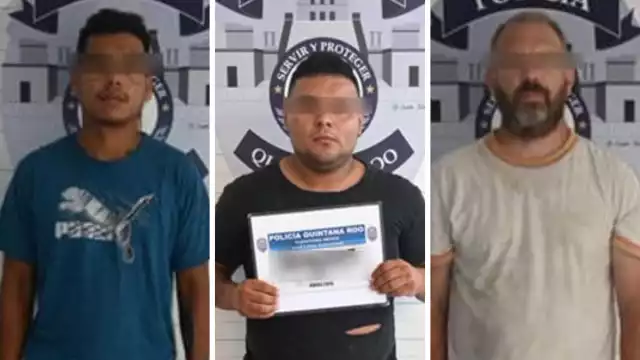 Uno realizó sus necesidades en la vía pública y los otros dos se peleaban en la calle