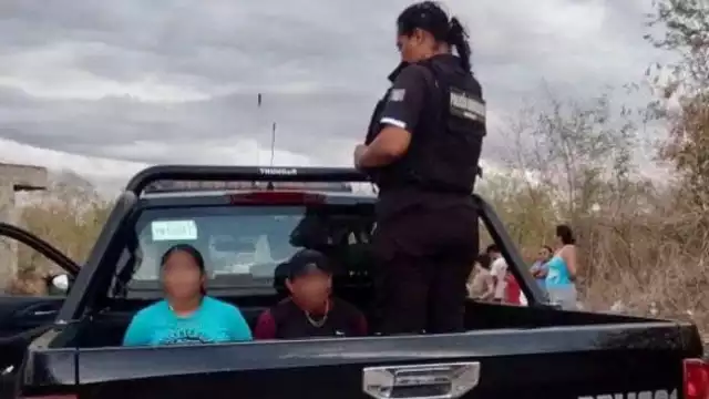 Los dos detenidos fueron trasladados a la cárcel municipal de Kanasín