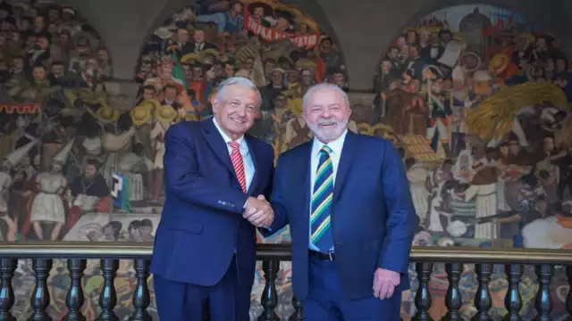 El presidente Andrés Manuel López Obrador (AMLO) recibió a el exmandatario de Brasil, Lula da Silva, en Palacio Nacional, en un encuentro amistoso