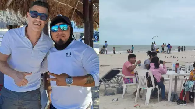 Entre estos días también hubo el festejo de una boda en la playa