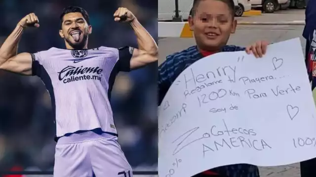 El menor mostró su emoción por conocer a Henry Martin