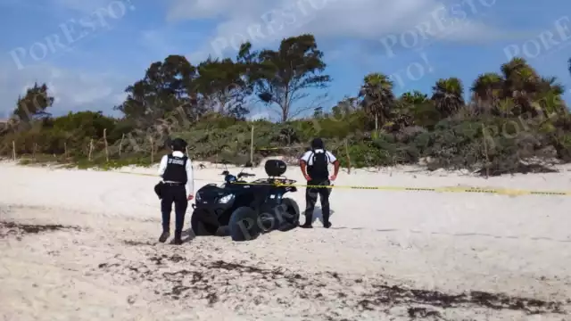 La zona fue acordonada en espera de la Fiscalía General del Estado