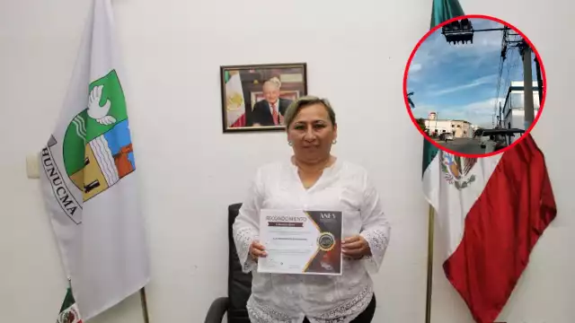 William Tzab Uicab informó que se colocó un semáforo que nunca ha funcionado