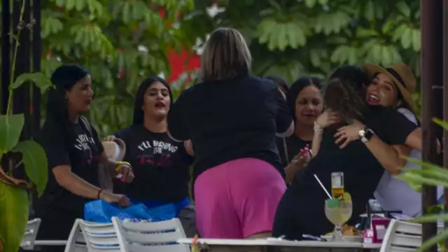 Con shots de tequila y cerveza se celebró está fiesta en la Terminal 3