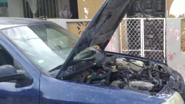 El afectado indicó que acudiría con un mecánico para la reparación del vehículo