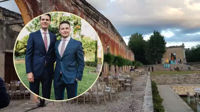 Yannick Strickler y Manuel Alonso Cárdenas se casaron en Yucatán